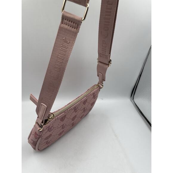 Juicy Couture Bag Purse Dusty Blush Grid Light Pink NEW - Picture 5 of 7